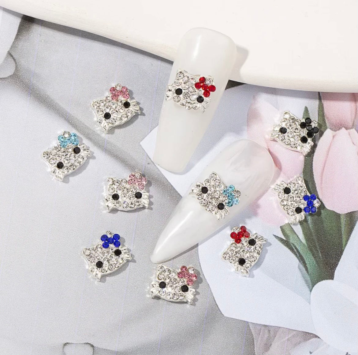 Hello Kitty nail charms